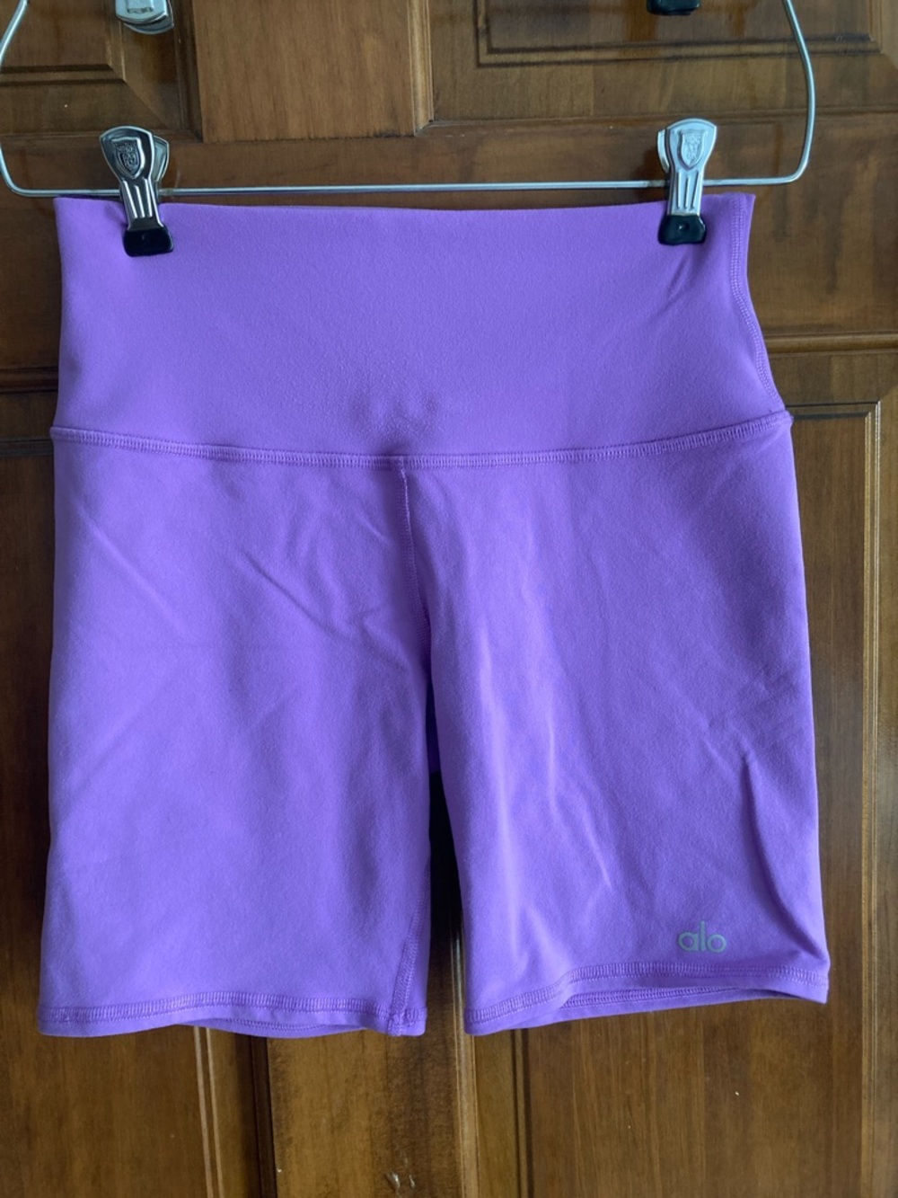 ALO Yoga Purple High-Waist Bike Shorts